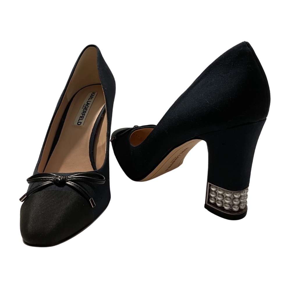 Karl Lagerfeld Pearl Stem Heels